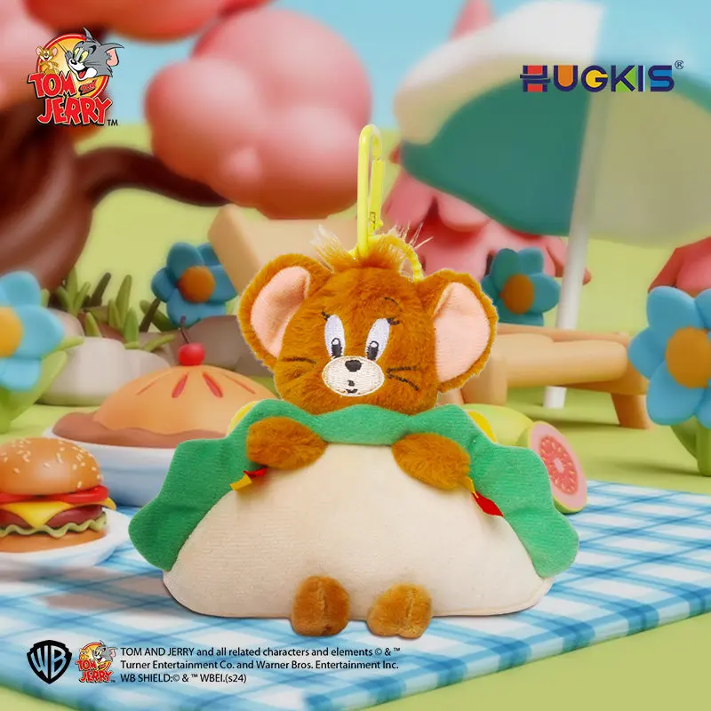 

HUGKIS Tom Cat Taco Cake Series Plush Doll Backpack Charm Keychain Fun Mouse Taco Doll Cute Trendy Toy Decoration Birthday Gifts