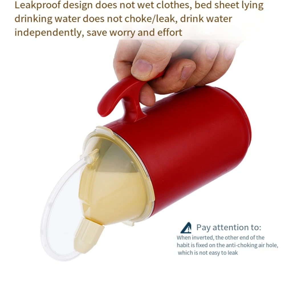 Gobelets anti-déversement pour adultes, 400ml, isolés, pour personnes âgées, avec poignée, tasse d'alimentation en acier inoxydable pour Patients