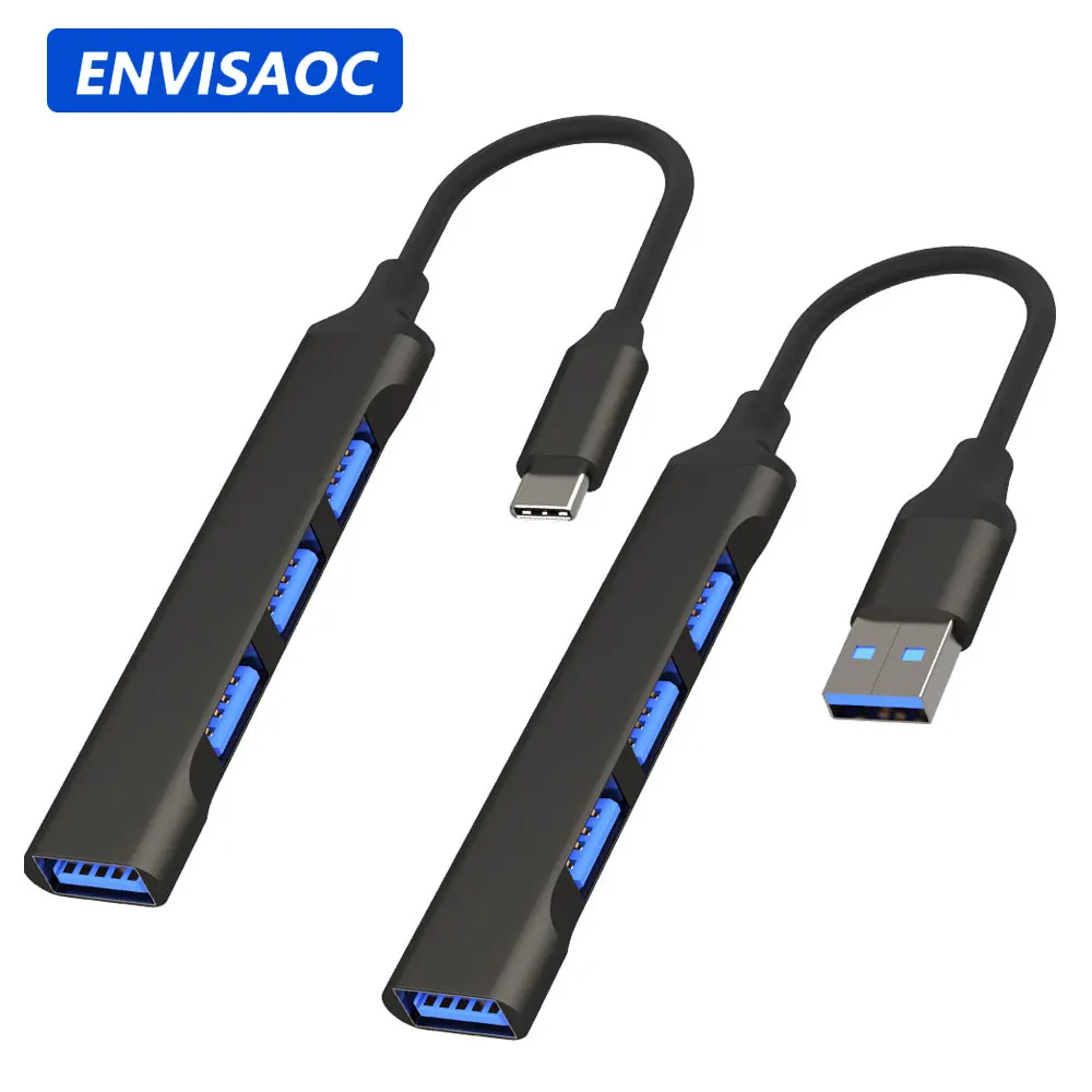 USB C HUB 3.0 Type C 3.1 3/4 Port Multi Splitter Adapter OTG USB do Macbook Pro 13 15 Air M1 Pro HUAWEI nintendo PC Akcesoria