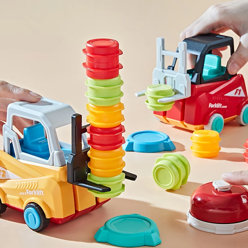 Crazy Forklift Training Ability To Respond Color Stacking Toy Interactive Board Game Early Educational Parent-child Matching Kid