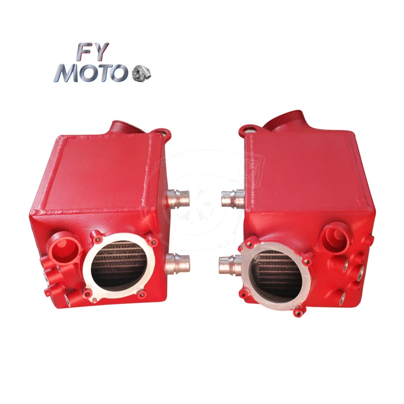 

Red Twin Charge Air Intercooler For BMW S63 F10 M5 & F06/F12/F13 M6 With Enlarge Core Size