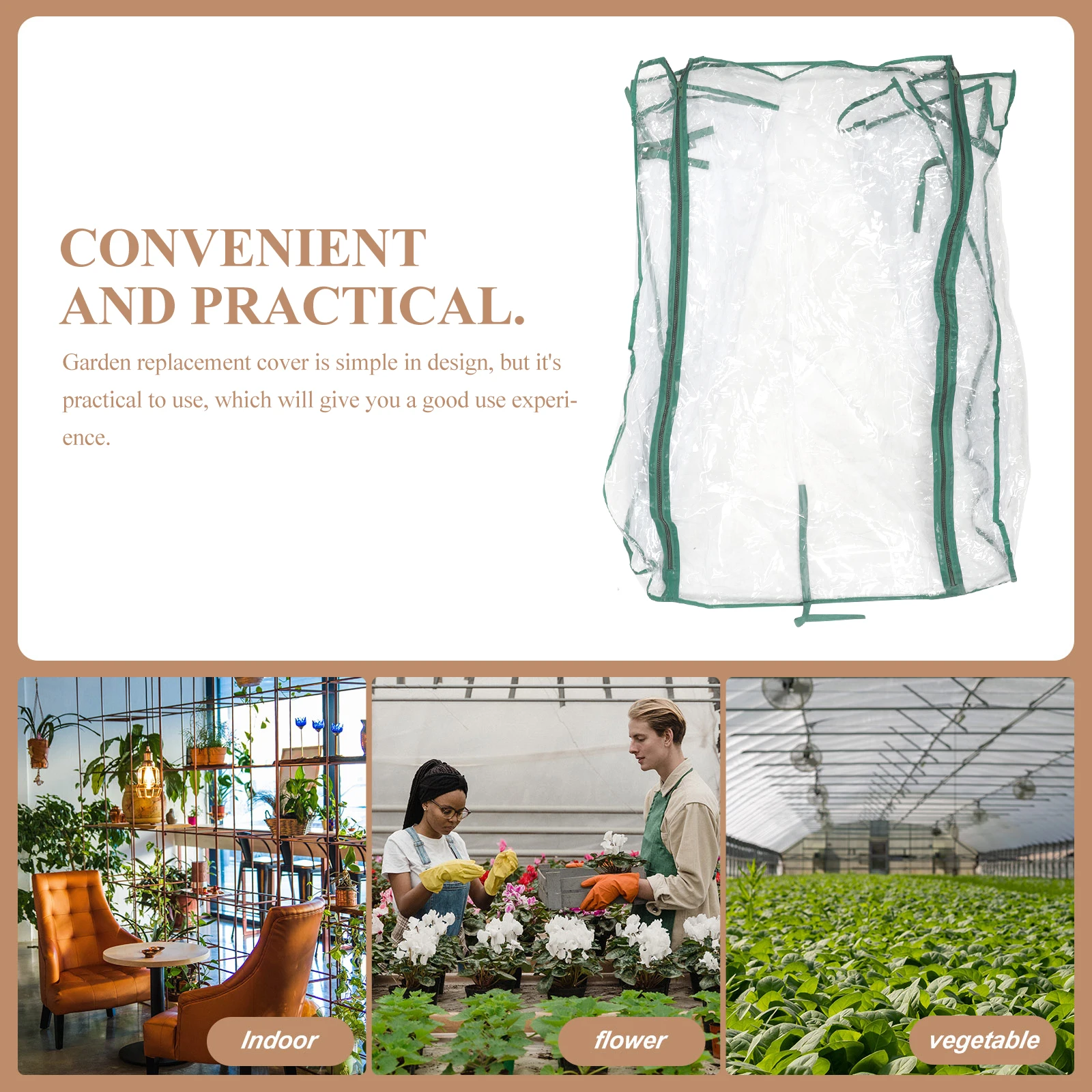 

Greenhouse Cover 70x50x70cm Transparent Durable Plant Protection Mini Greenhouse Kits Garden Accessories Foldable
