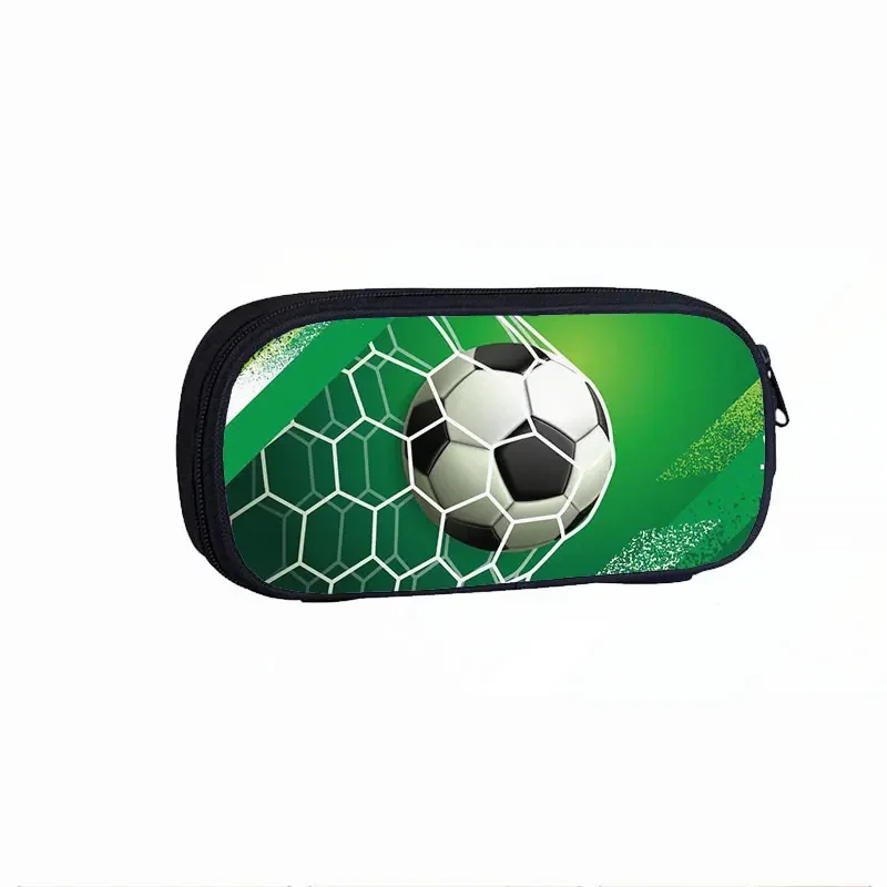 Cute School Bag Children Stationary Bags Cool Basketball / Hot Blood Footbally Printing Pencil Case For Teenagers Cosmetic Bags
