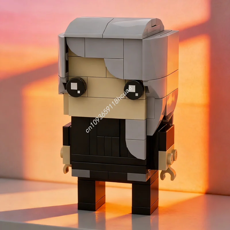 111 elementów MOC Sae Niijima BrickHead Persona 5 Brickheadz Model do składania, zabawka, prezent na Boże Narodzenie, klocki, architektura, kreatywna pomysł na DIY
