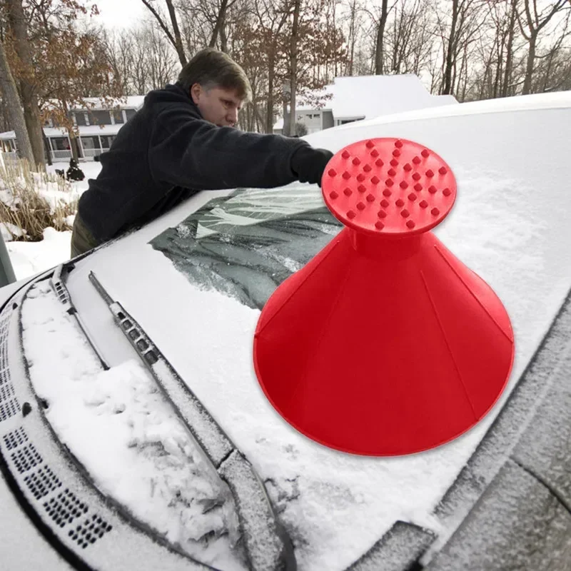 Winter Auto Car Magic Window Windshield Ice Scraper Shaped Convenient and practical Funnel Snow Remover Deicer Cone Tool Scrapin