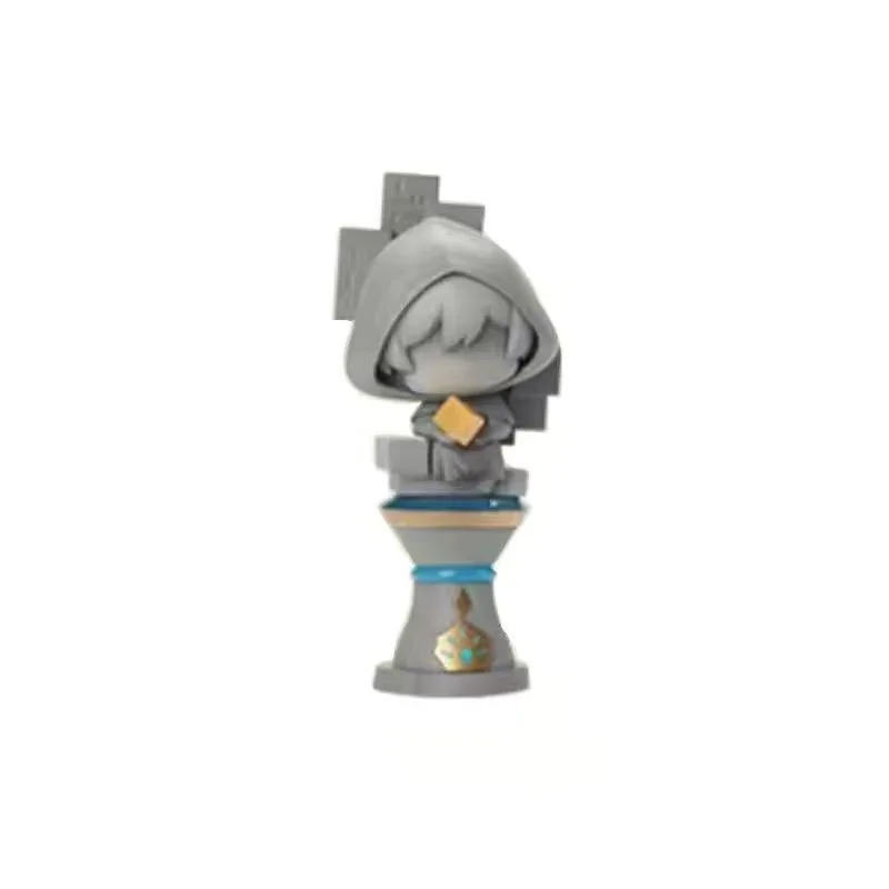 Game Genshin Impact Figure Kawaii Li Yue Series Figurines ZhongLi KeQing GanYu Desktop Ornament PVC Model Toys Doll Kid‘s GIft