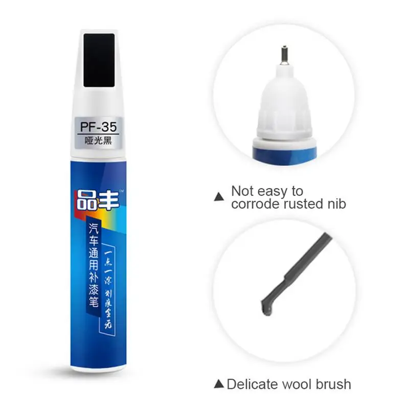 Matte Black ปลอดสารพิษ Touch Up Paint ปากกาสําหรับรถยนต์ Universal auto Scratch Repair Remover Coat Agent Mending เติมปากกาสี