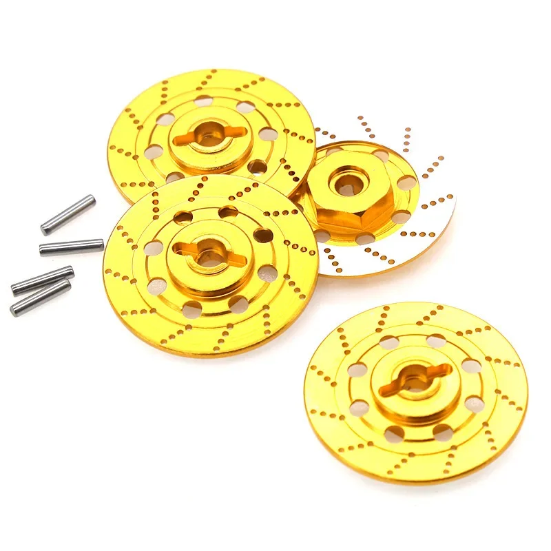 4PCS Metal Brake Disc Wheel Rim Box Hex Adapter 12Mm For 1/10 Sakura D4 On-Road Racing RC Car Parts