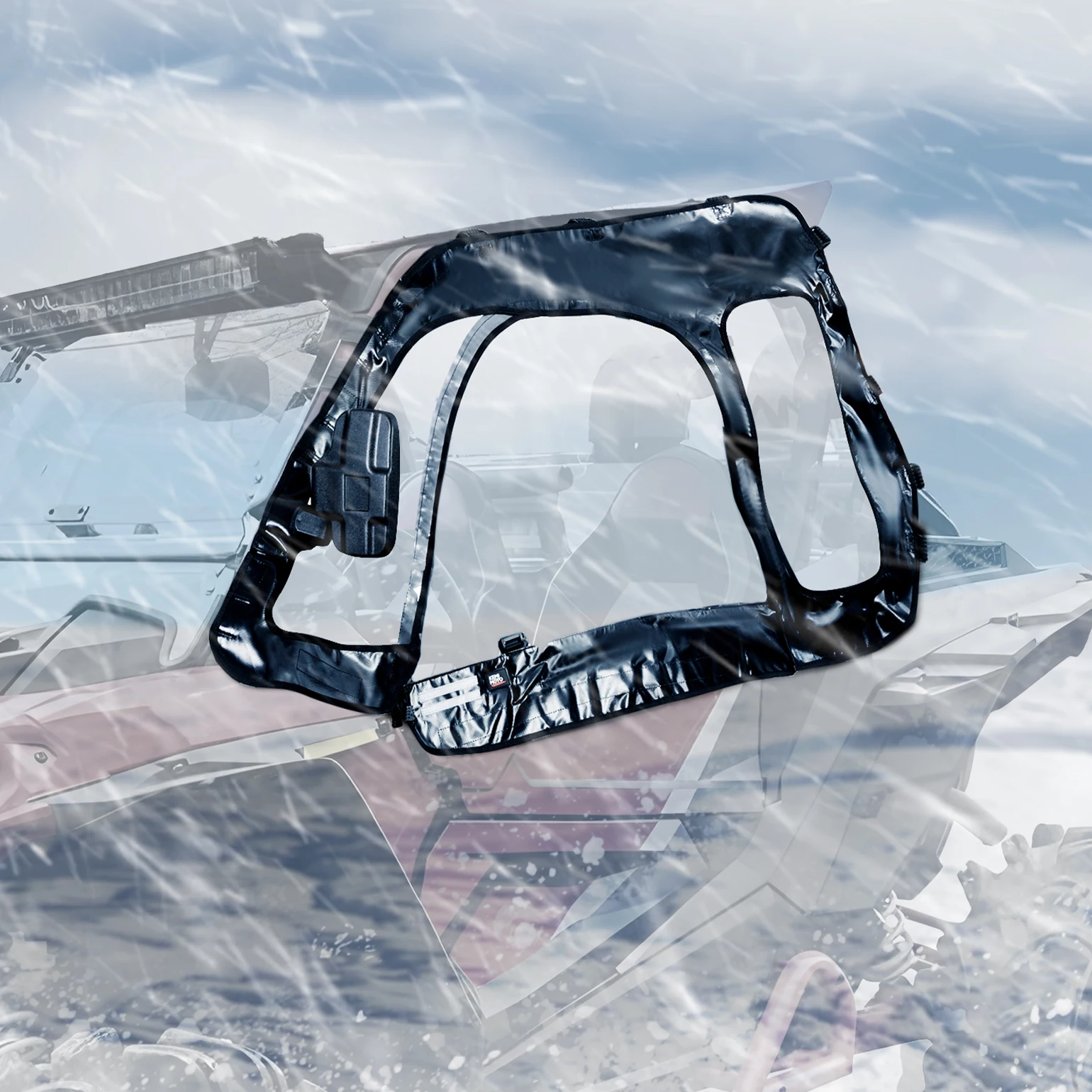 

Комплект мягких дверей KEMIMOTO UTV, совместимый с Polaris RZR XP 1000/XP Turbo RZR 900/S 900 2014-2023 # 2884333 Лобовое стекло Soft Cab