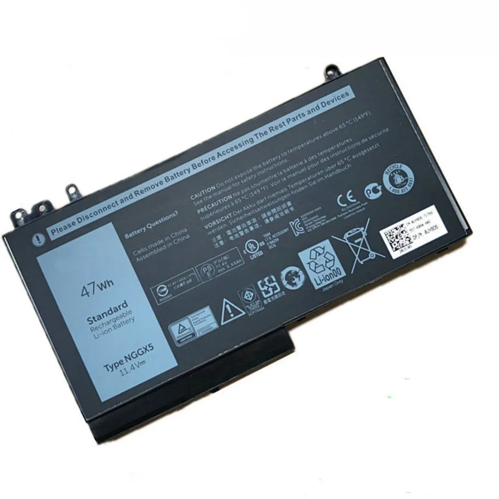 Imagem -03 - Bateria Original do Portátil Nggx5 11.4v 47wh Dell Latitude E5250 E5270 E5470 E5550 E5570 M3510 Brand New