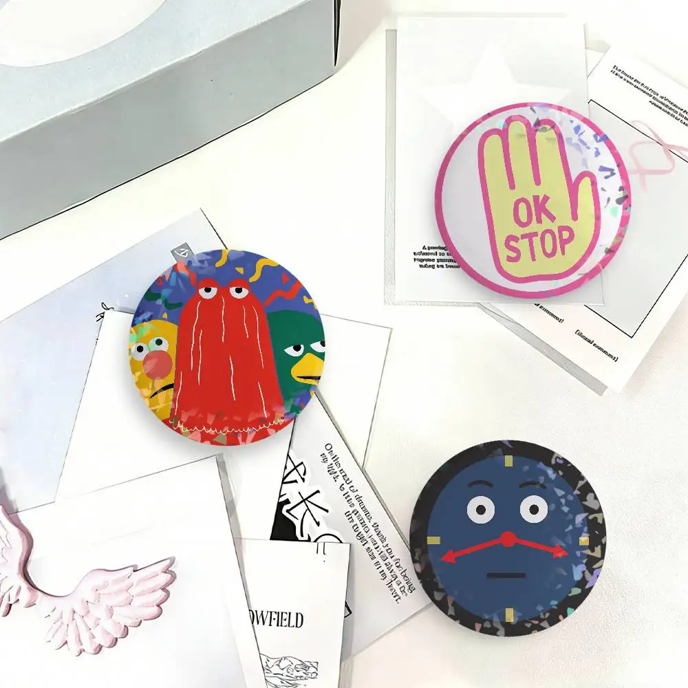 Web Series Don't Hug Me I'm S-Scared Laser Badge Clothes Backpacks Hats Accessories Gifts For Children Friends Fans Collectibles