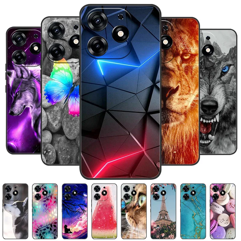 For Tecno Spark 10 Pro Cases Black Silicone Soft TPU Back Cover For Tecno Spark 10 Pro Coque Para Spark10 Pro 6.8