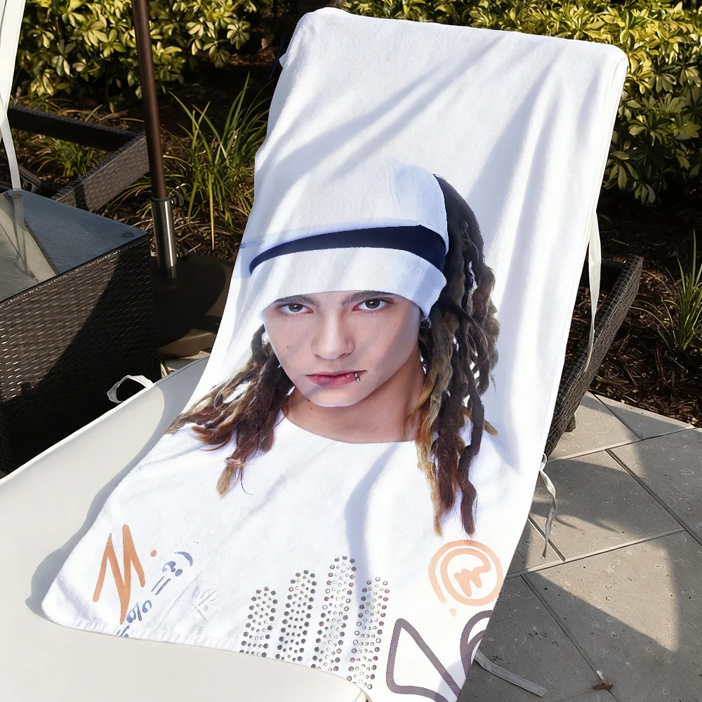 Guitarist Tom Kaulitz Music Towel Soft Pool Gift For Travel Gym Shower Camping Quick Dry Sports Large Beach Towels