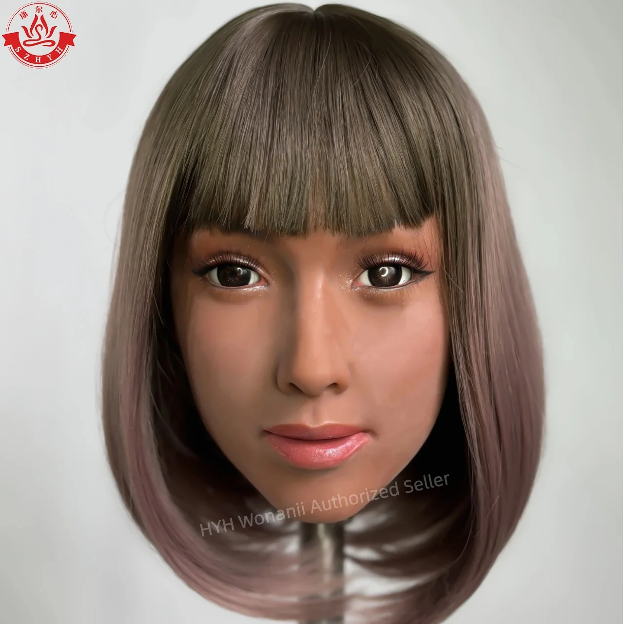 Oneani Food Grade TPE Big Head HYH-THB-KX-0009، واجهة M16، ممارسة مكياج مفتوحة الفم، تصميم تصفيفة الشعر، عرض المجوهرات