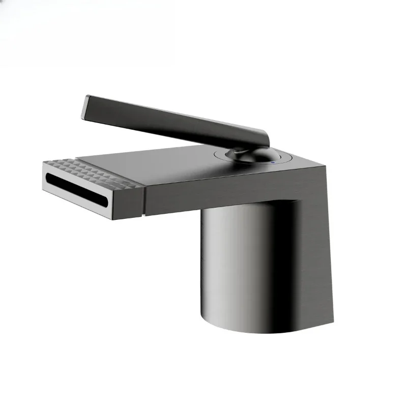 

Waterfall basin copper household hot and cold faucet, hotel homestay waterfall faucet
