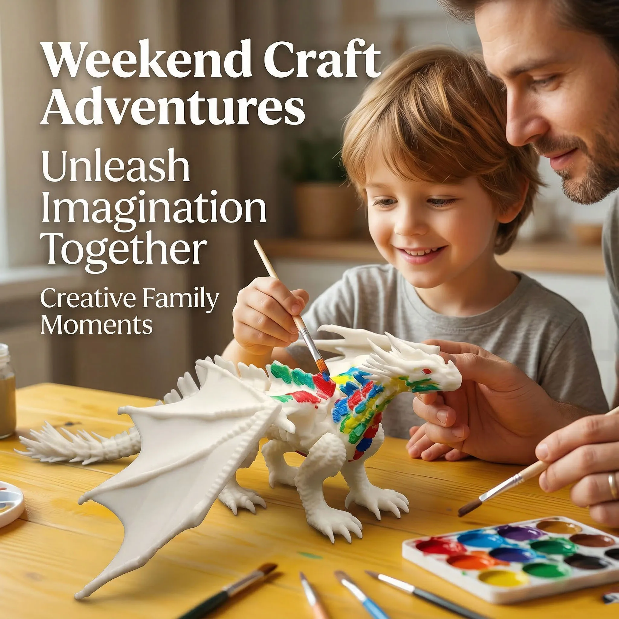 3D Printed Dragon Ornament With Flexible and Movable Joints that Can be Manually Colored Pterosaur Figurine Dragon Model