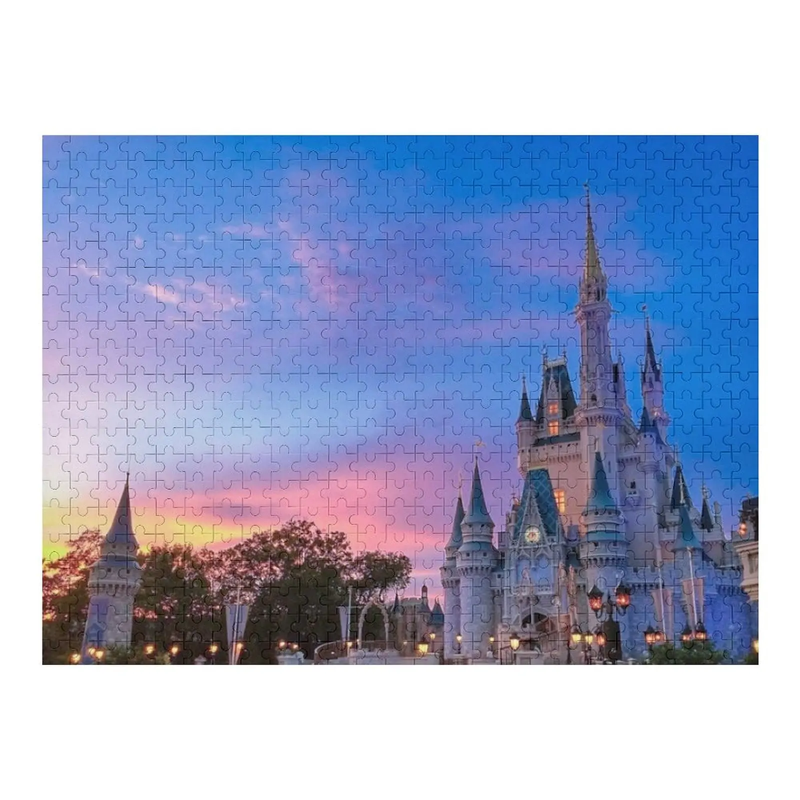 Castle Sunset Jigsaw Puzzle Personalized Photo Gift Custom Kids Toy Wooden Jigsaws For Adults Game Children Puzzle