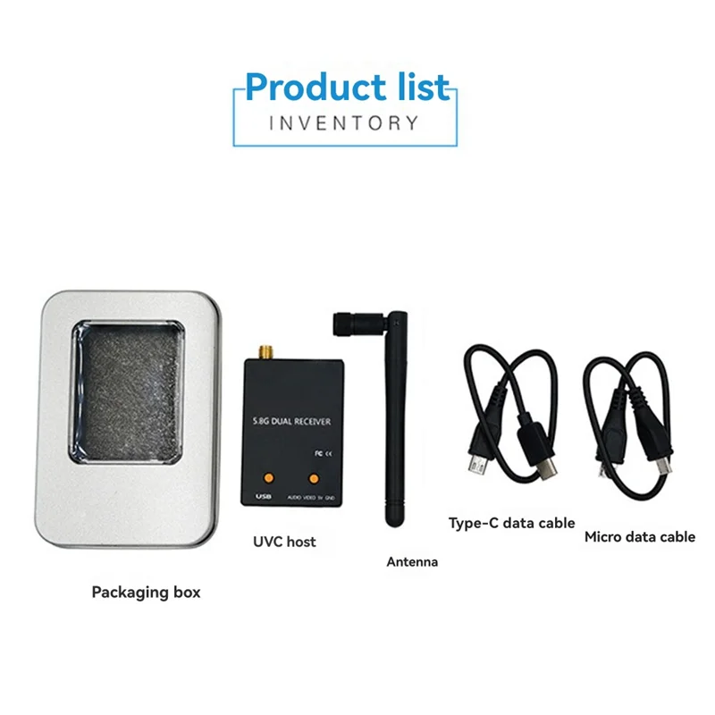 

FPV Receiver 5.8G 150CH Full Channel RC USV OTG With Audio For Android Smartphone