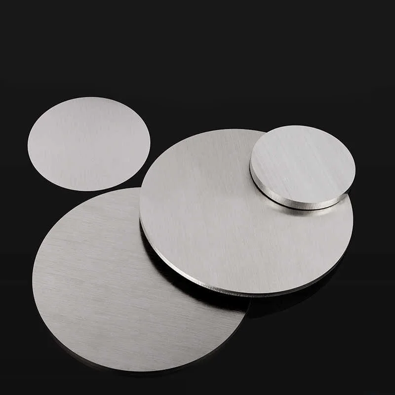 304 Stainless Steel Circular Sheet Flat Gasket Round Metal Sheet Solid Flat Pad Sealing Tube Plug Plate Dia 6-80mm Thick 1~4mm