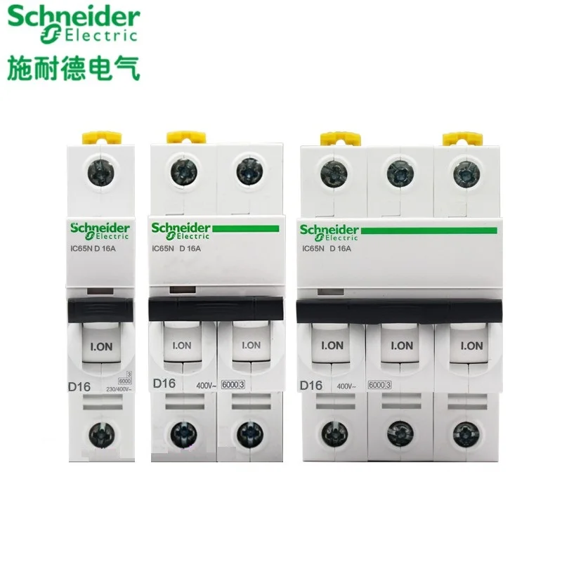 Schneider electric Mini Circuit Breaker iC65H 1p  D type  1A - 63A  10kA  MCB A9F29101-A9F29163