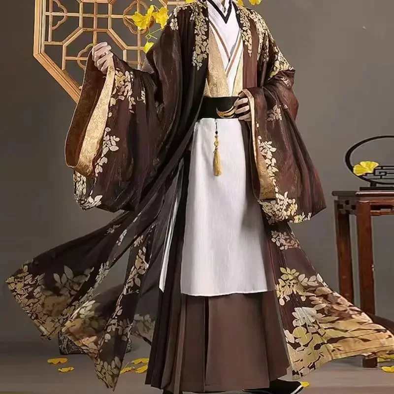 

Game Genshin Impact Zhongli clothes Cosplay Zhong Li Morax Costume uniforms Antiquity Style Halloween Costumes Hanfu