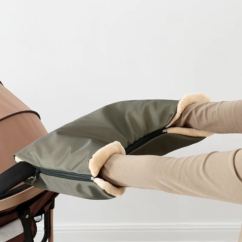 

Универсальные варежки для коляски, зимние теплые варежки для мамы и папы, ветрозащитные непромокаемые чехлы для перчаток с флисовой подкладкой, аксессуары для детских колясок