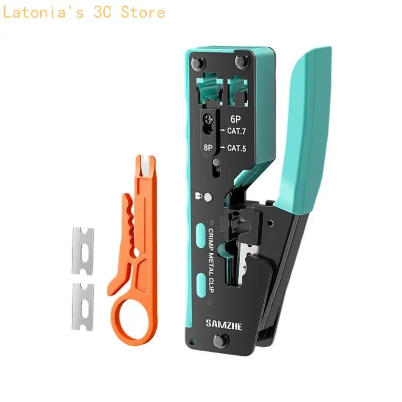 RJ45 RJ11 Kabel Crimpzange 8P 6P für die Reparatur von Heimverkabelungen X3UB – Detail 5