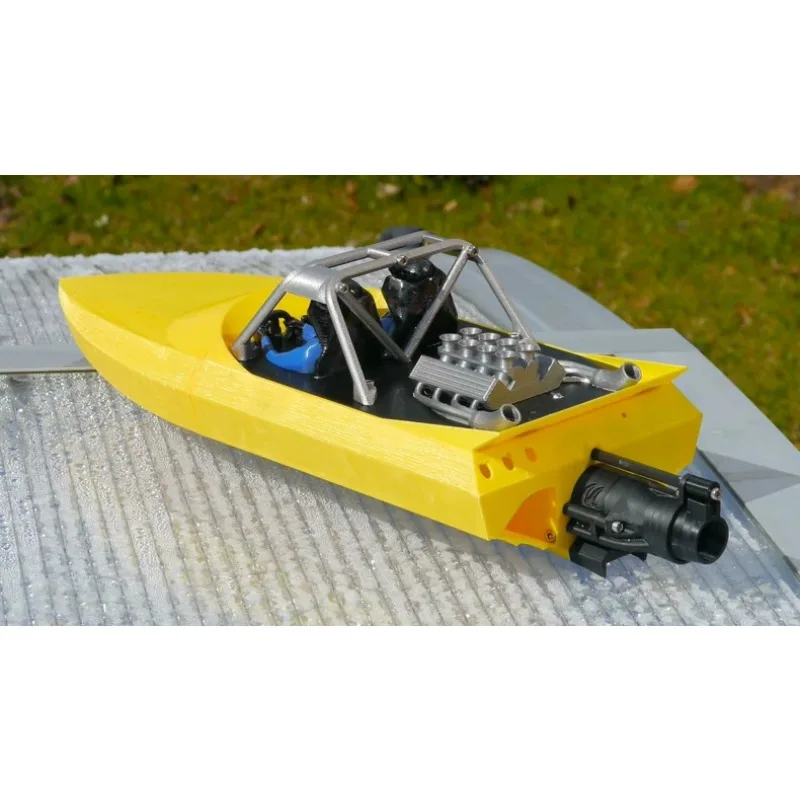 

3D Printed Twin Impeller Jet Boat Hull Kit with Hardware Self-Righting RC Jet Boat Unassembled Parts DIY Upgrade Modification