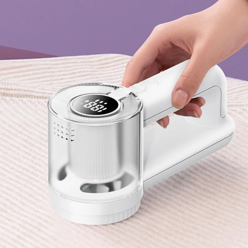 

Перезаряжаемая электрическая машинка для удаления катышков с цифровым дисплеем, триммер для ткани, бритва для свитеров, удалитель катышков для одежды и одеял