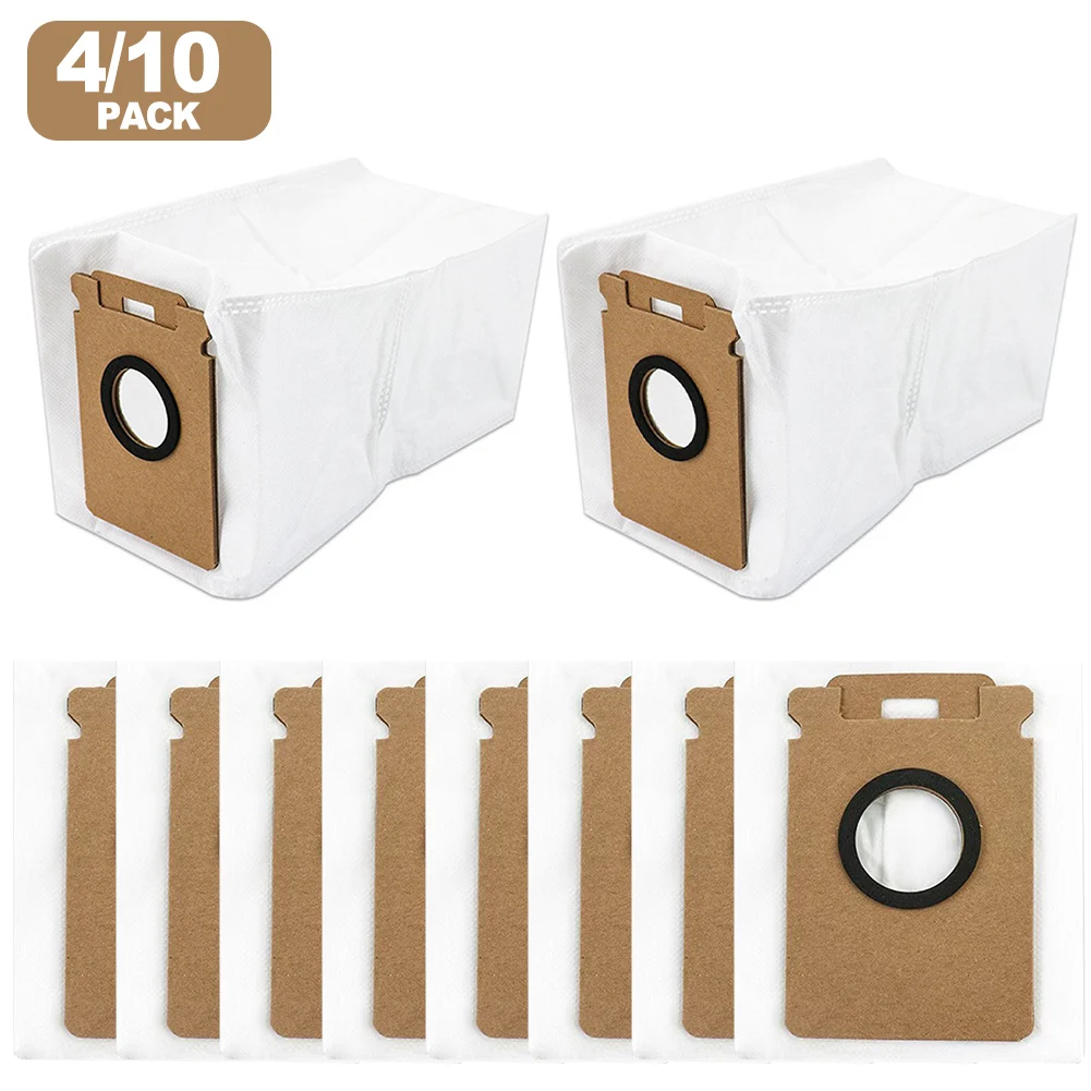 4/10pcs Sweeping Robot Dust Bags For Roborock H50 Ultra H60 Hub Pro Sweeper Accessories For Enhanced Cleaning Performance