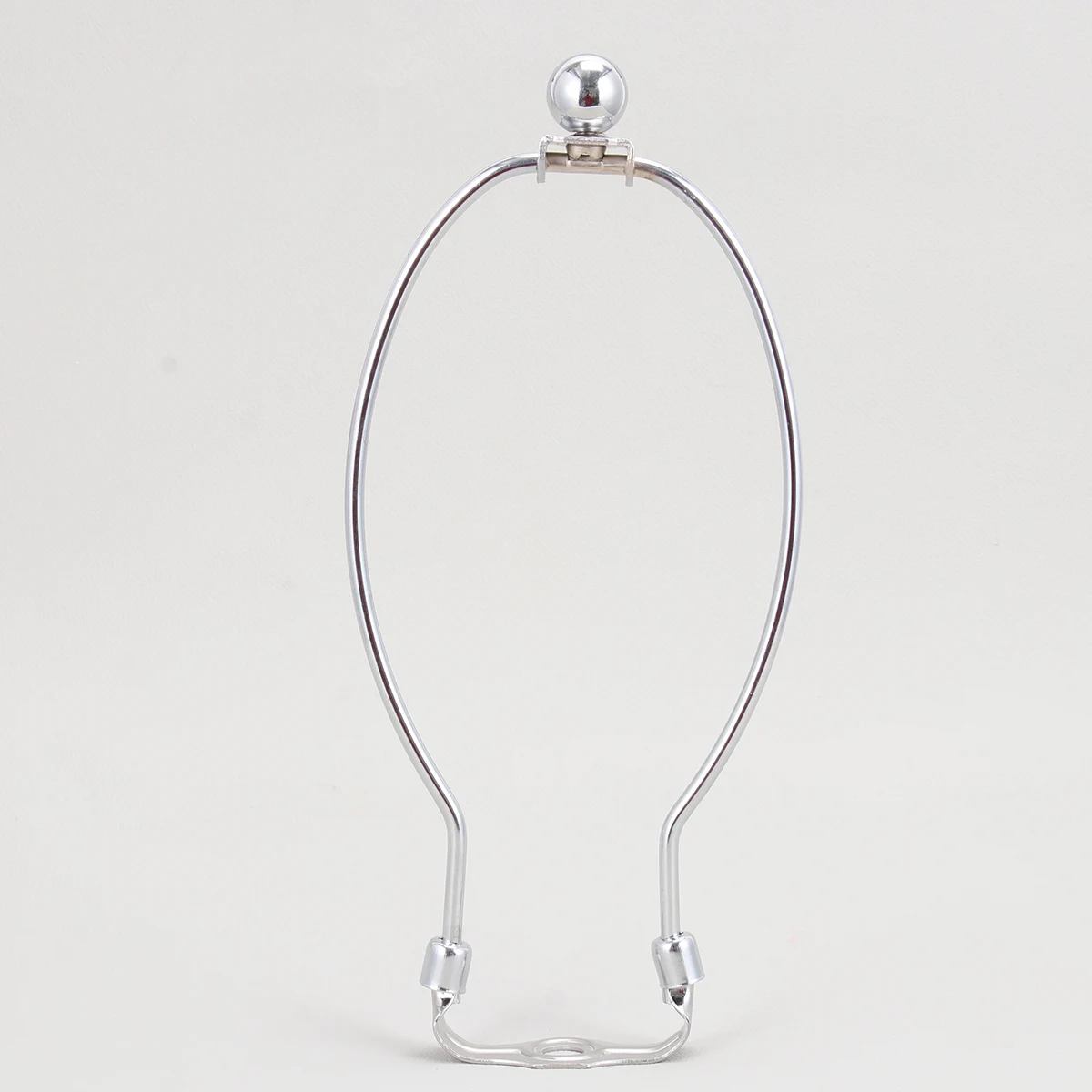 

3 pcs 9 Inch Silver Harp Holder Heavy Duty Metal Lamp Shade Harp Floor Lamp Chrome Plated Horn Bracket Rust Resistant Detachable