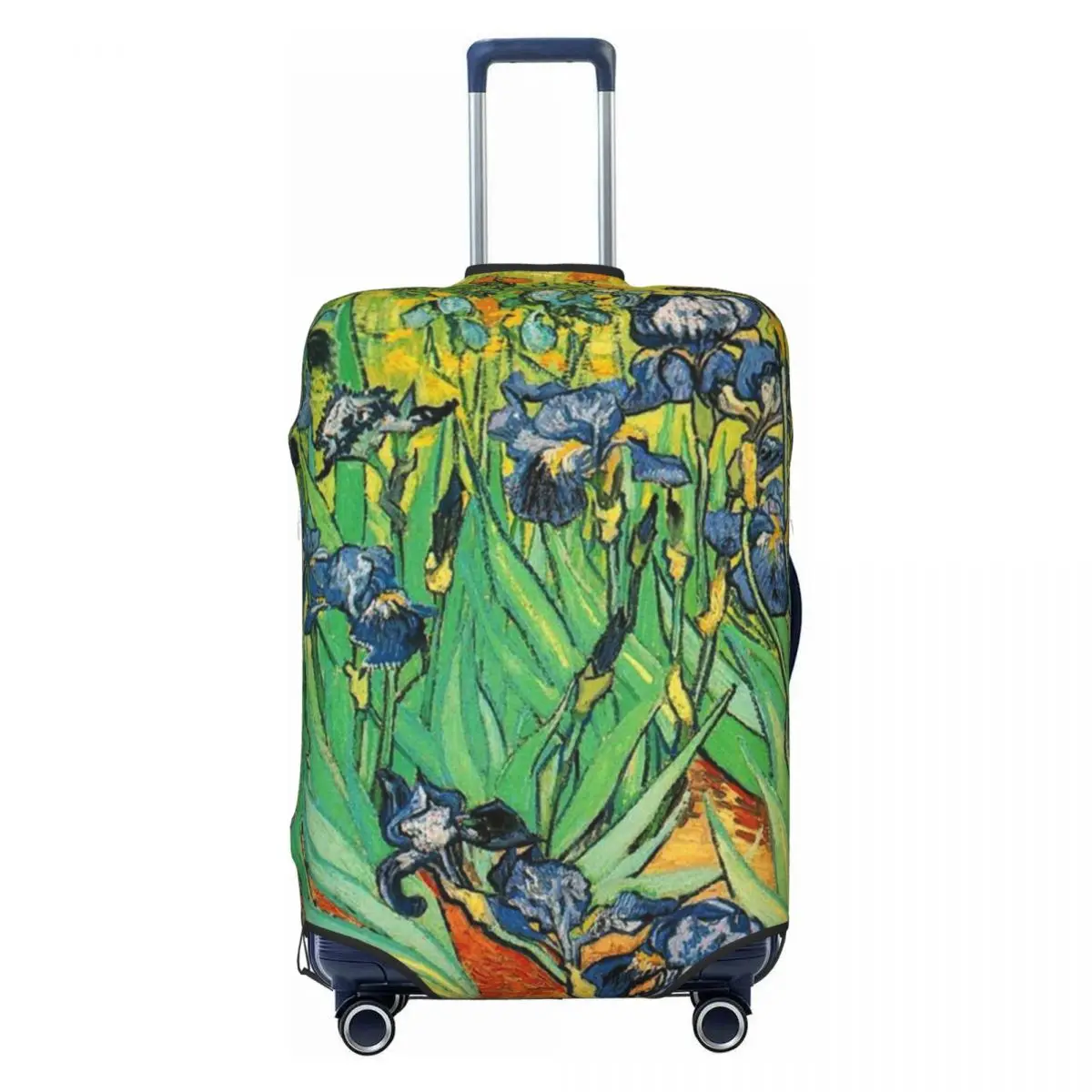 Irises Suitcase Cover Vacation Vincent Van Gogh Strectch Luggage Case Business Protector