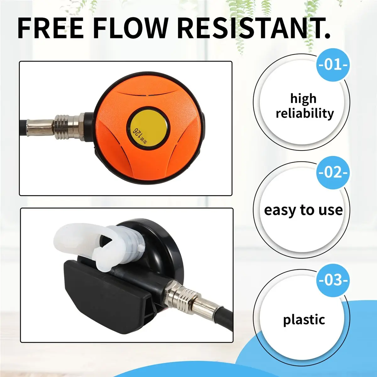 

Спортивный регулятор давления для дайвинга и снорклинга, 2-й ступень, оранжевый