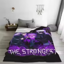 Discover Gojo Satoru JJK Anime Blankets Flannel Decoration Multi-function Super Warm Throw Blanket