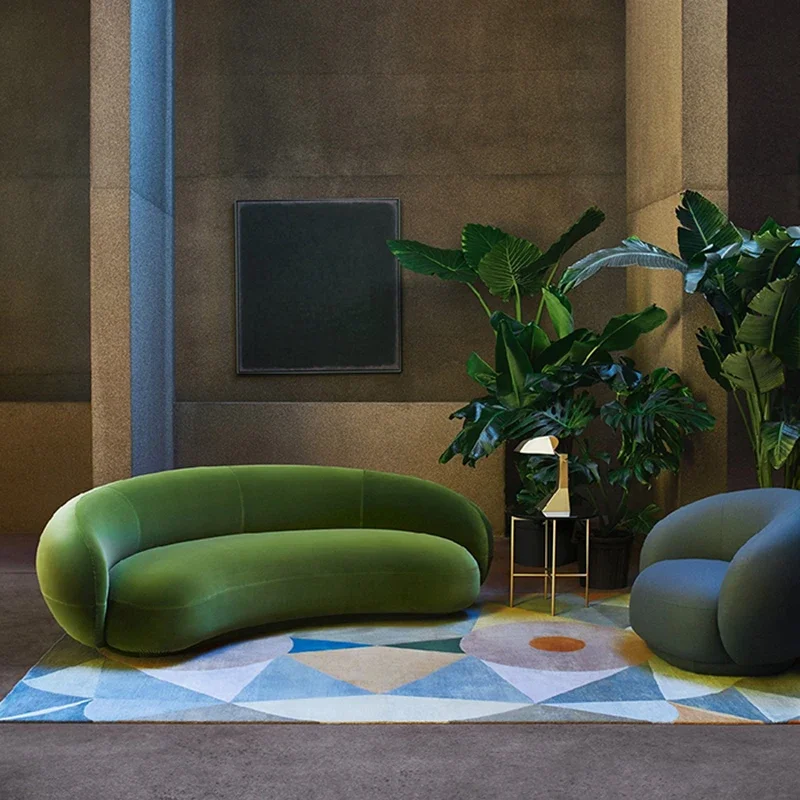 الأرائك الخشبية الفاخرة الشمال بسيط مريح مصمم غرفة المعيشة الأرائك الحديثة صالة ما بعد الحداثة الأميرة الأثاث الفريد