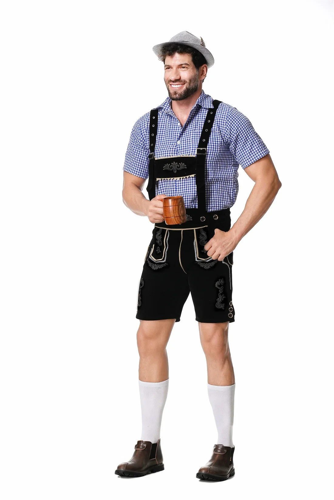 Disfraz de Oktoberfest 2025 para hombre, Oktoberfest bávaro, Festival alemán, cerveza, Cosplay, conjunto de disfraces de fiesta de Halloween para hombre adulto