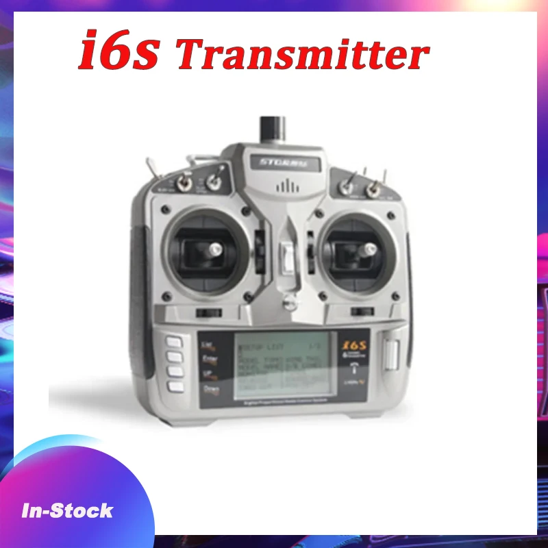 FLSKY-transmisor de Radio i6s DSM2 con CONTROL remoto, rango completo de 2,4 GHz, 6 CANALES, mejor PK DX6i