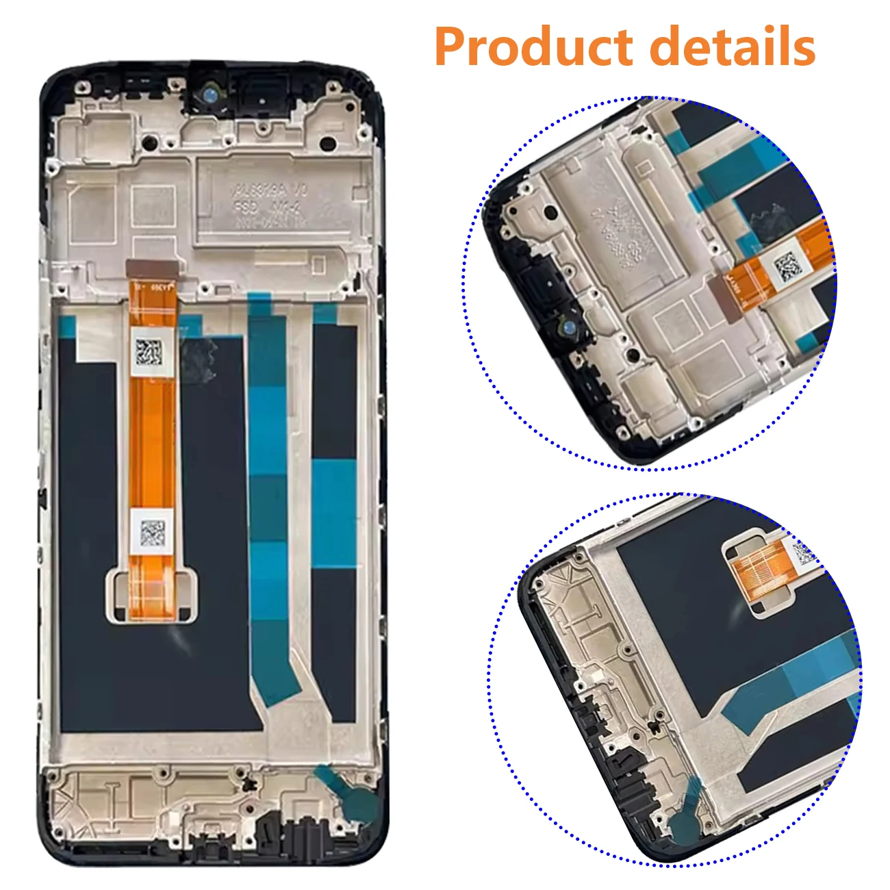 Pantalla For Oppo A17 CPH2477 LCD Display A17k CPH2471 Screen Full With Frame Touch Panel Digitizer Replacement Repair Parts