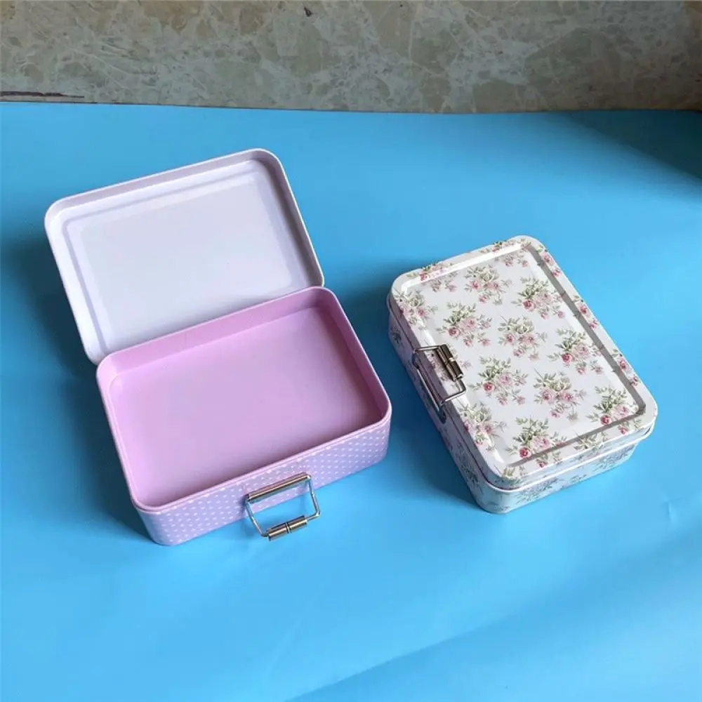 Retro Iron Drawer Organizer Desktop Jewelry Storage Case Decorative Box For Office Supplies Hand Journal Tools