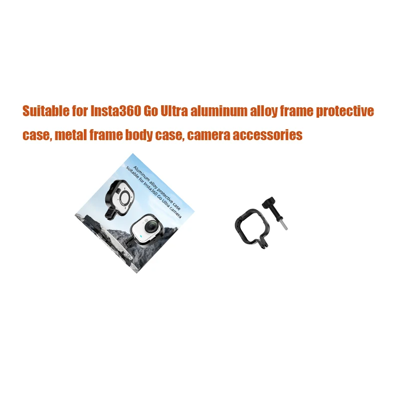 

Suitable for Insta360 Go Ultra aluminum alloy frame protective case, metal frame body case, camera accessories