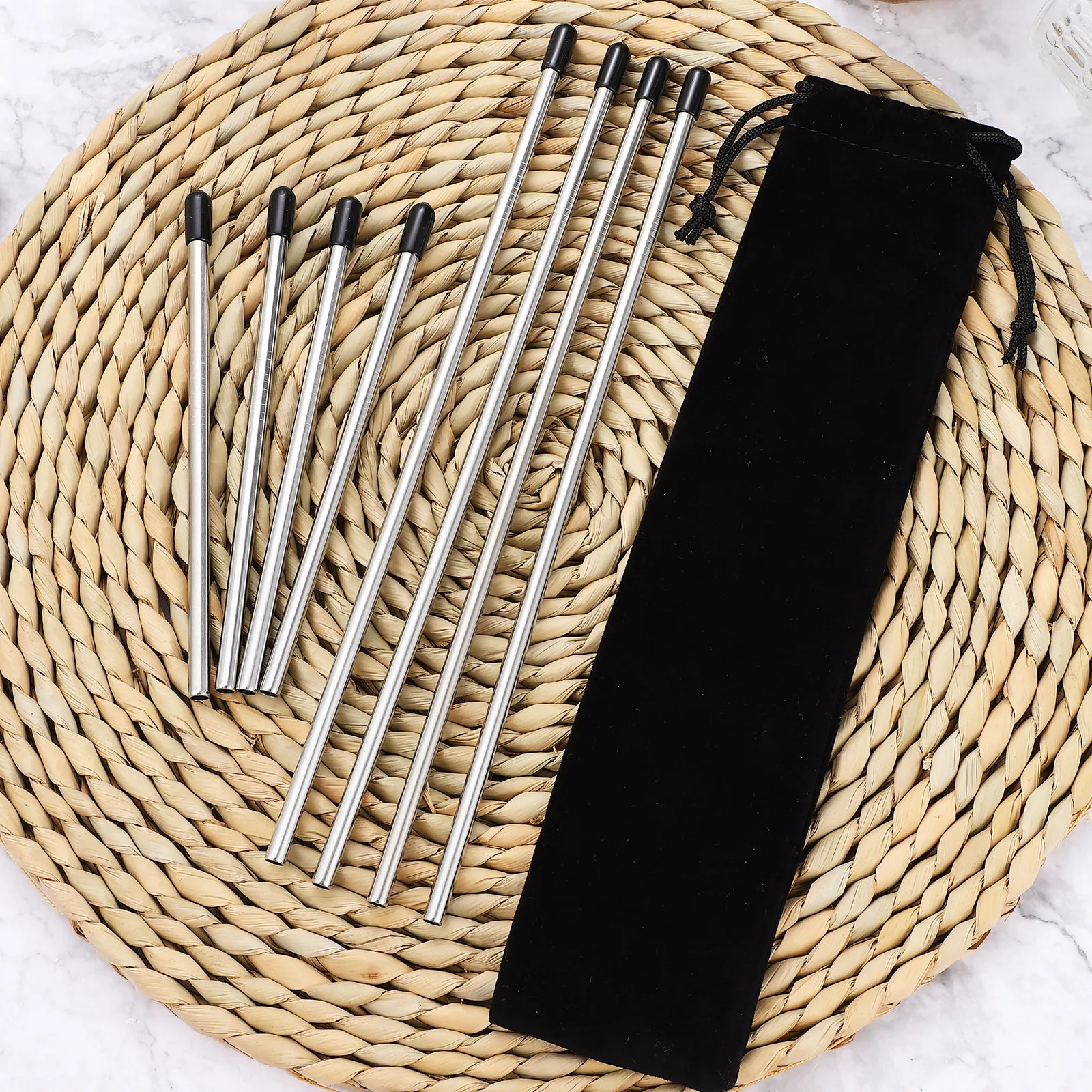 8Pcs Stainless Steel Dishwasher Inserts Bottle Holders with Protective Caps for Glass Bottles Wine Glass Holders Compatible