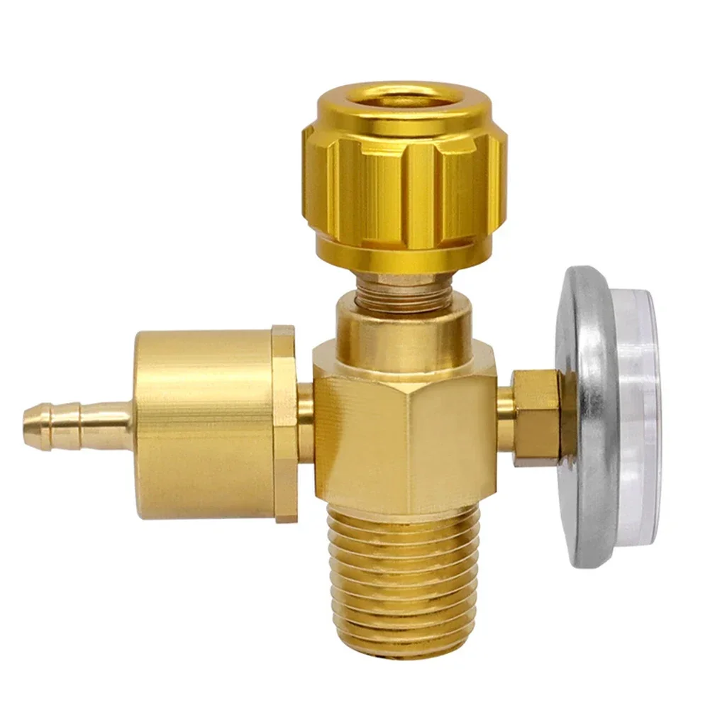 Imagem -02 - Soldagem Torch Válvula de Oxigênio para Refrigeração Cilindro de Aço Handheld Switch Valve Todo o Cobre 2l