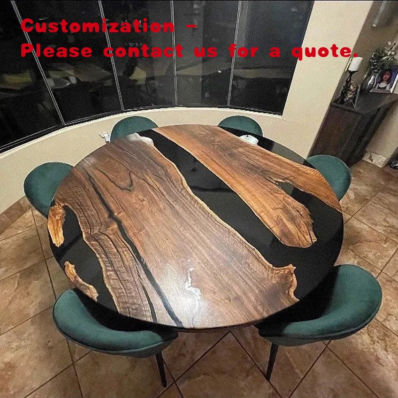 custom.Professional Only Make Heat Resistant Blue Decor Noyer Tools Dinner Resina Epoxi Table Molds