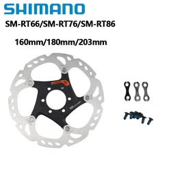 Shimano XT SM-RT86 SLX SM-RT76 SM-RT66 6 bolts Brake Disc For MTB Disc Brake Six Nails 160mm 180mm 203mm Brake Disc Brake Rotor