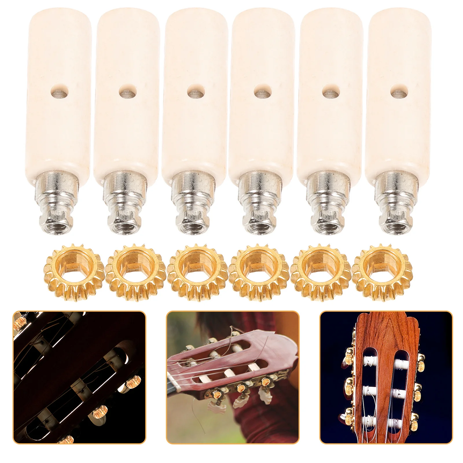 

1 Set Guitar String Gears Tuning Peg Button For Electric Acoustic Bass Guitar Machine Heads Replacement Tuners Keys Instrument