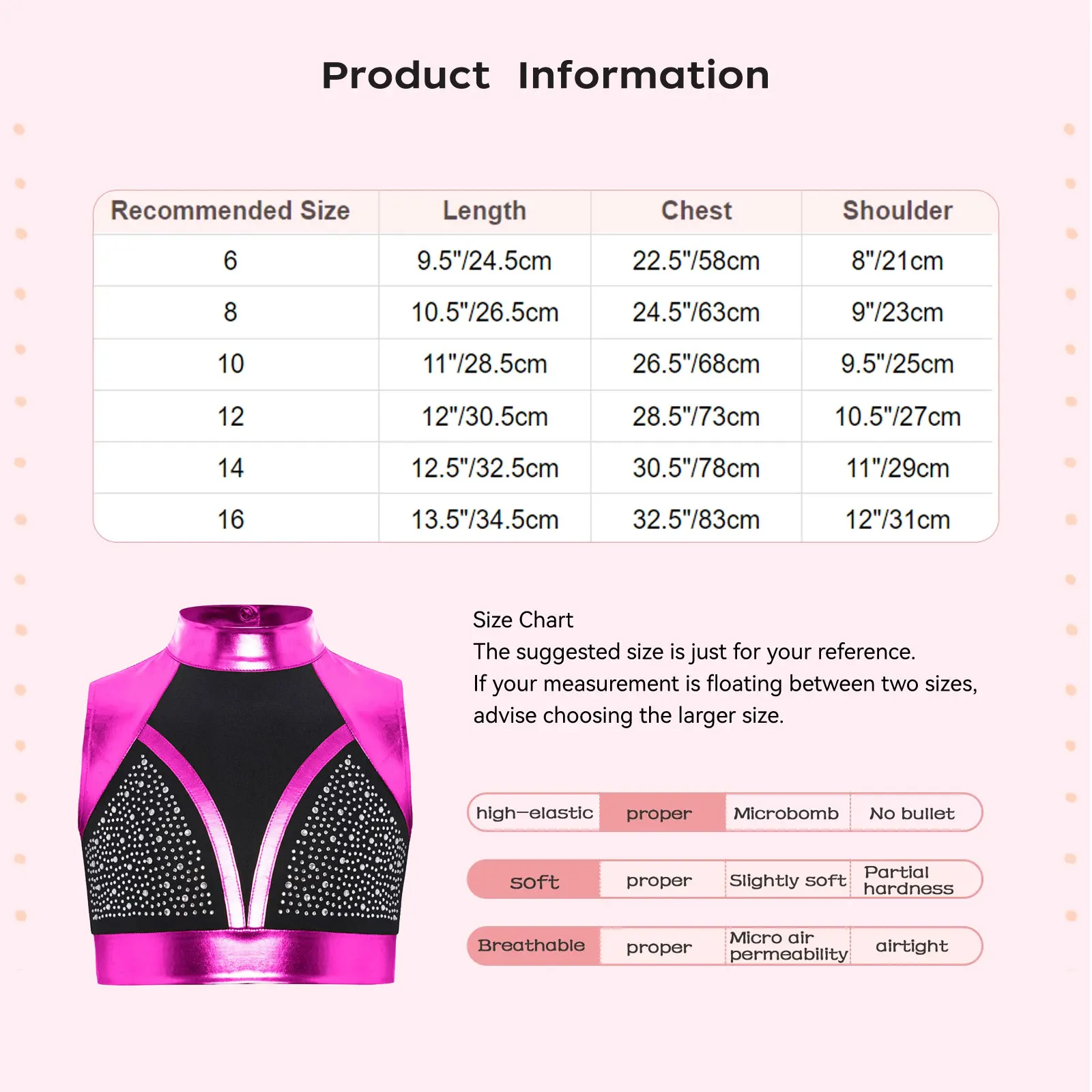 Shiny Rhinestones Crop Tops Kids Girls Cheerleading Uniform Sequin Sleeveless Crop Top for Child Kpop Hip Hop Jazz Dance Costume