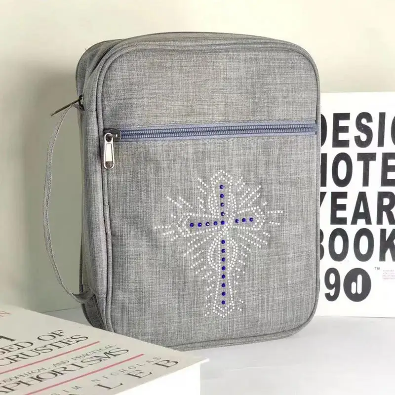 Bolsa de la Biblia con asa, bolsa organizadora de la Biblia, reutilizable, para hombres y mujeres, libros, documentos, organización, bolsa protectora para negocios