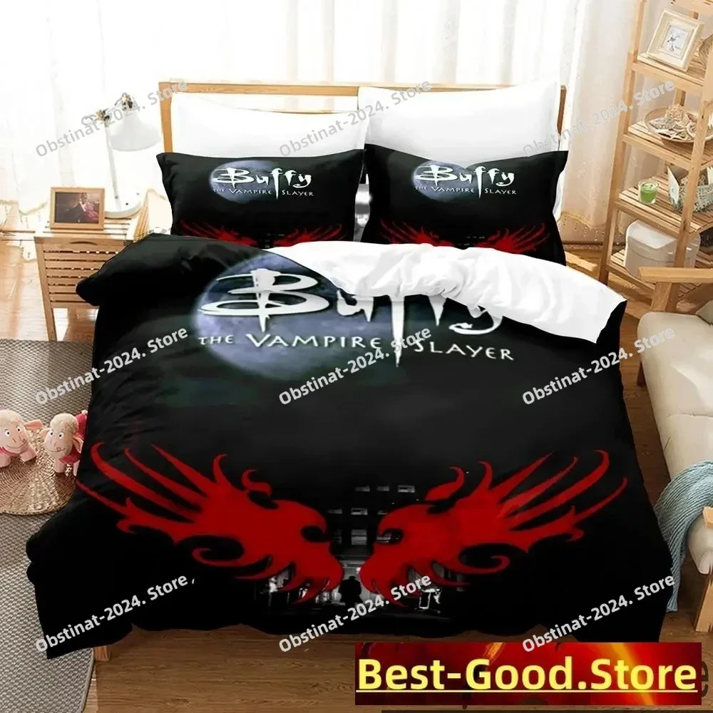 

3D Buffy the Vampire Slayer Bedding Set Duvet Cover Full Queen King Size Pillowcase Bed Printed Aldult Kid Bedroom Single Twin