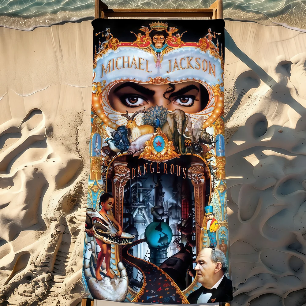 Hot Singer Michael J-Jac Towel Sports Quick Dry Travel Camping Gear Sandproof Soft Light Large Beach Towel