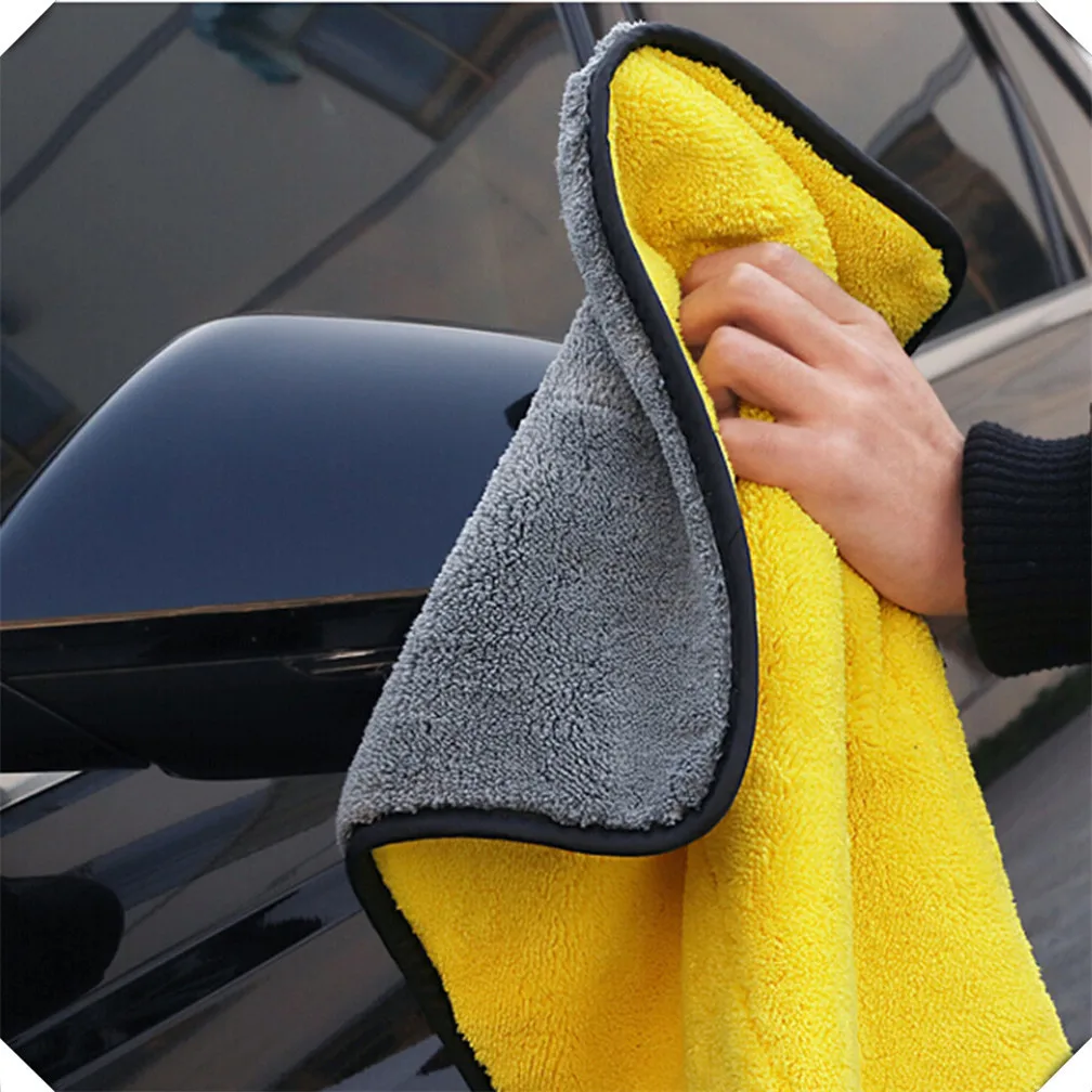 Thickened Car Cleaning Towel Microfiber Velvet for vw-passat VAUXHALL-insignia vw-Golf IV MITSUBISHI-LANCER